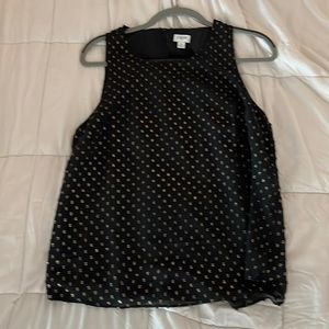 Size medium Black jcrew factory dress top .